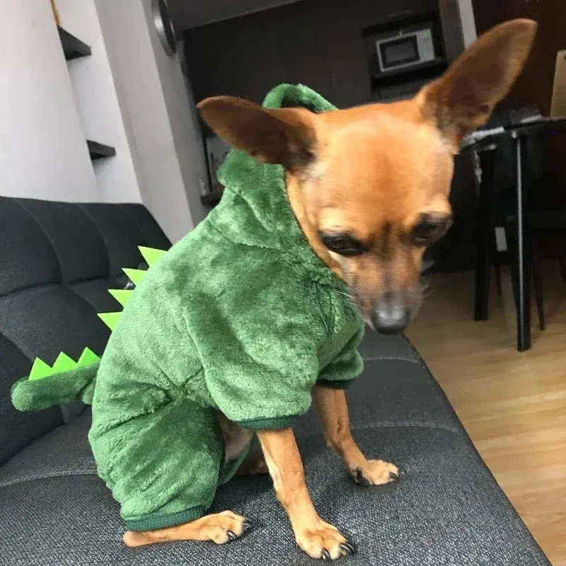 Anniepaw Pet Dog Clothes for Small Dogs Fleece Dog Costume Puppy Cats Chihuahua Clothing Pet Jumpsuit French Bulldog Clothes Pets Hoodies