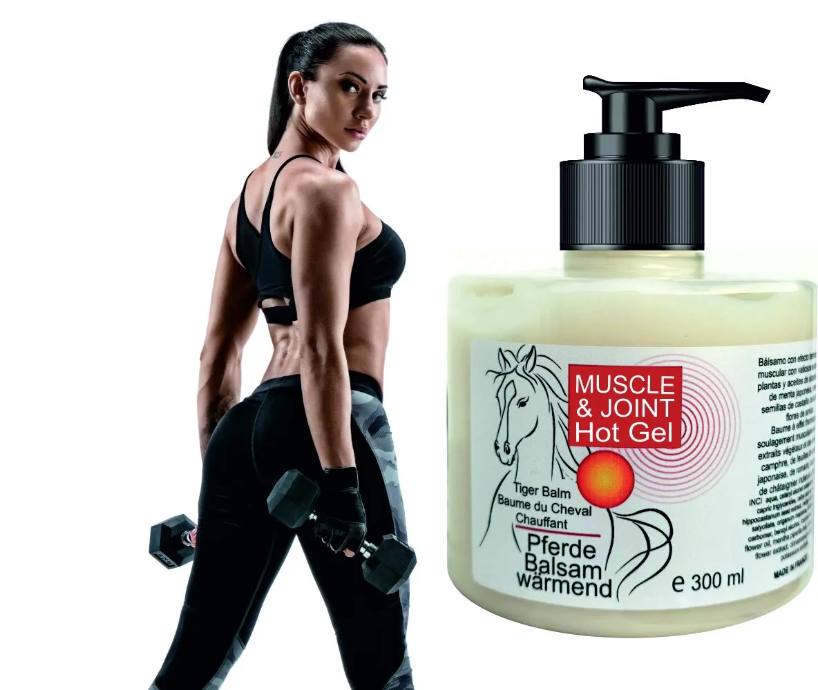 bleu & marine Bretania Pferdebalsam Warming Hot Tiger Balm Thermo Gel Professional Triple Action Formula 300 ml 10.55 Fl.oz