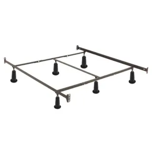 California King High Rise Metal Bed Frame w- Headboard & Footboard Brackets
