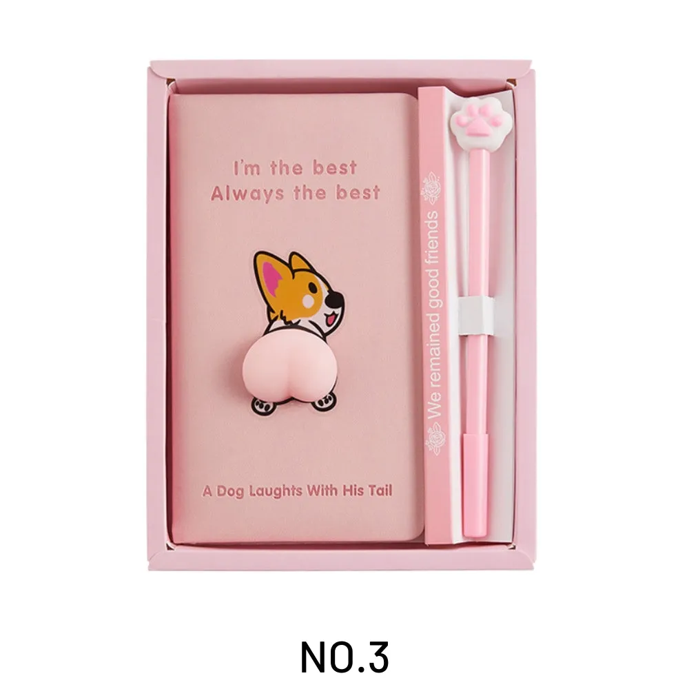 Cartoon Pet Squeeze Butt Decompression Notebook - 3.9 × 7.0"