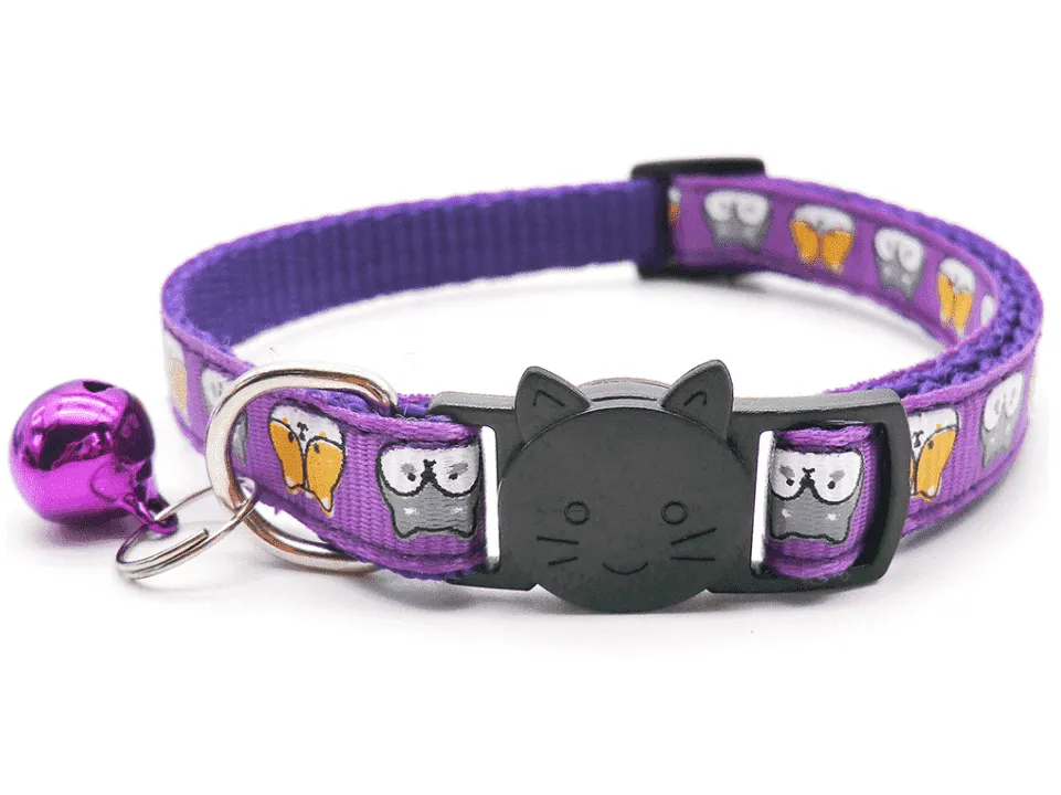 Cat Face Breakaway Safety Cat Collar