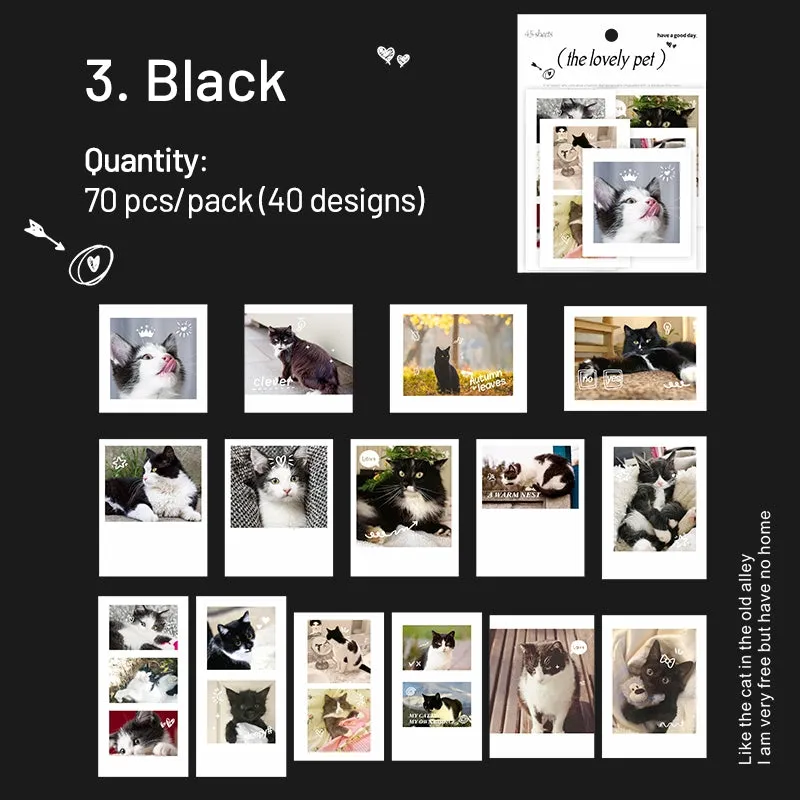 Cute Pet Photo Stickers - Cats, Dogs