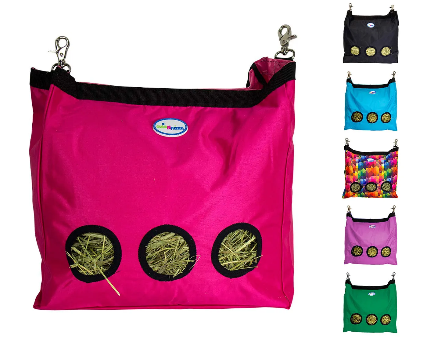 CuteNfuzzy Small Pet Large Hay Bag for Rabbits and Guinea Pigs with 6 Month Warranty 15x15x5"