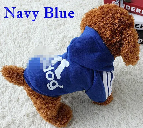 Hote Sale Autumn And Winter Dog Clothes Pets Coats Pet Products  Soft Cotton Puppy Dog Clothes  For 7 colors Size:XS-4XL