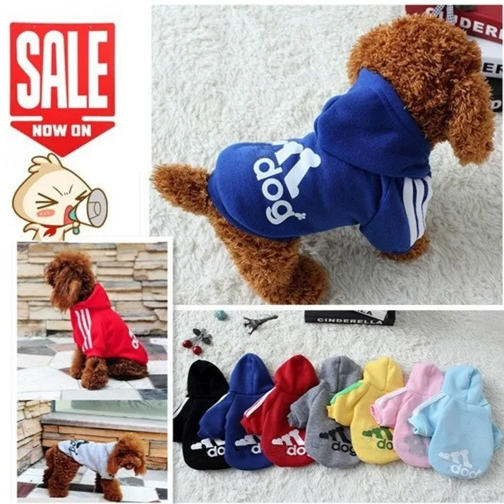 Hote Sale Autumn And Winter Dog Clothes Pets Coats Pet Products  Soft Cotton Puppy Dog Clothes  For 7 colors Size:XS-4XL