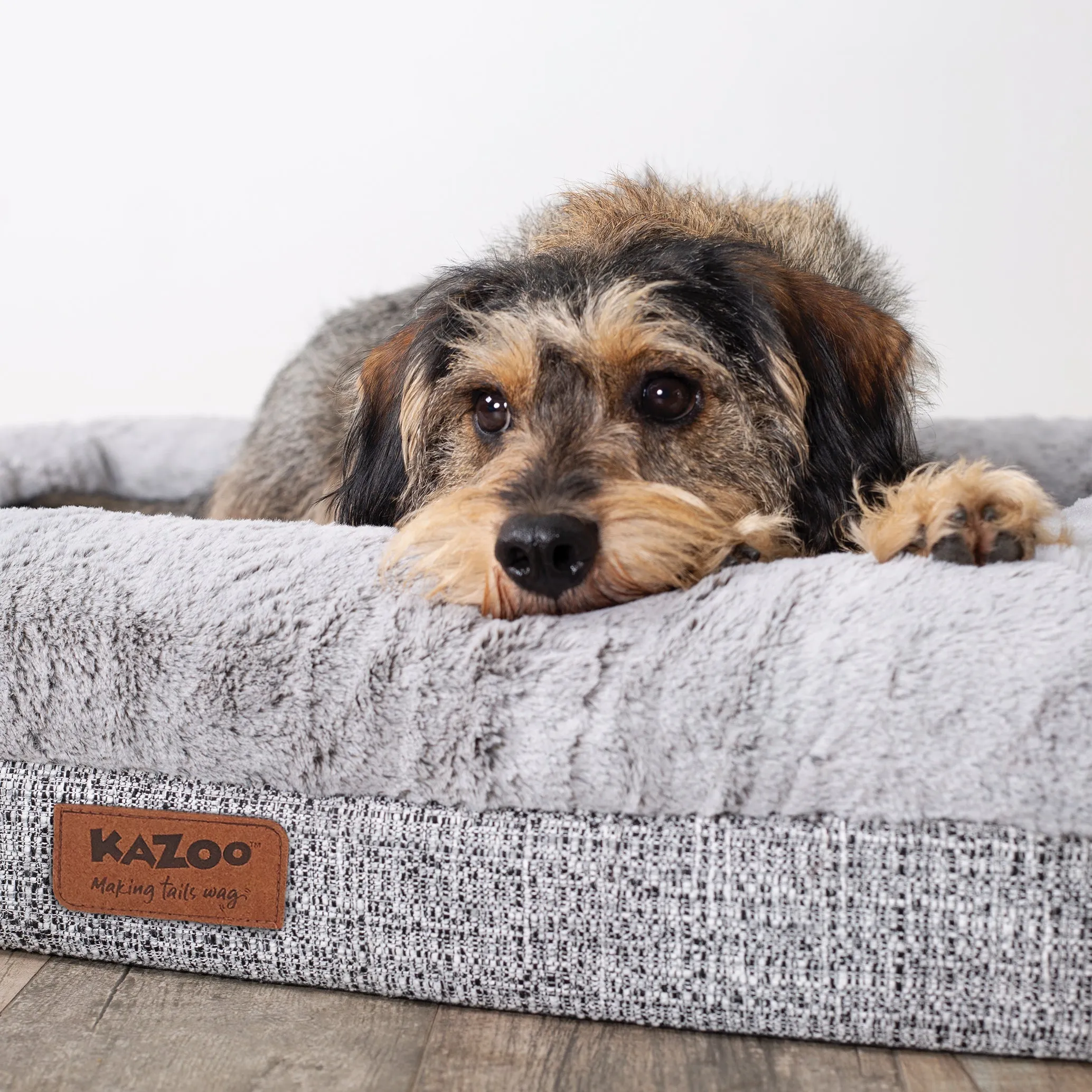 Kazoo Wombat Large Plush Grey Dog Bed^^^