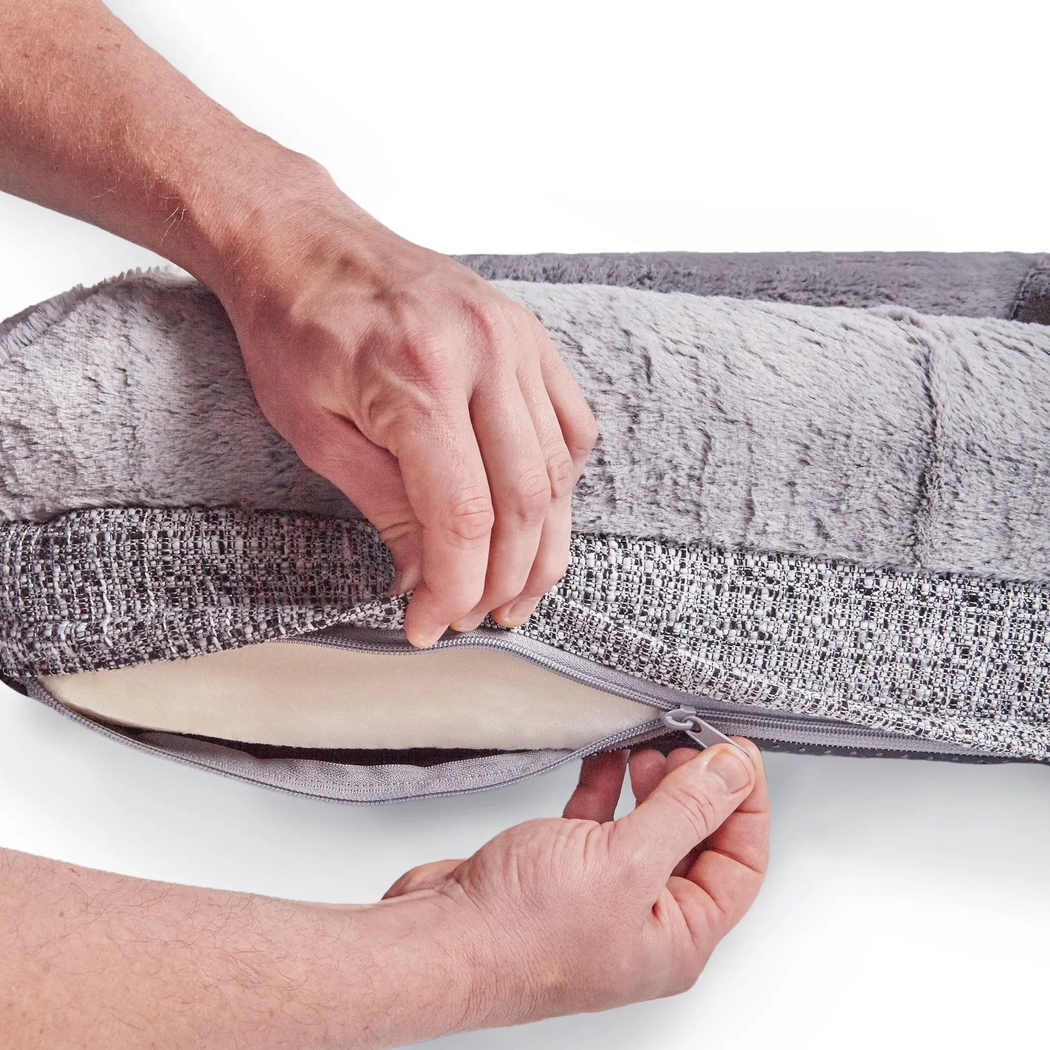 Kazoo Wombat Large Plush Grey Dog Bed^^^