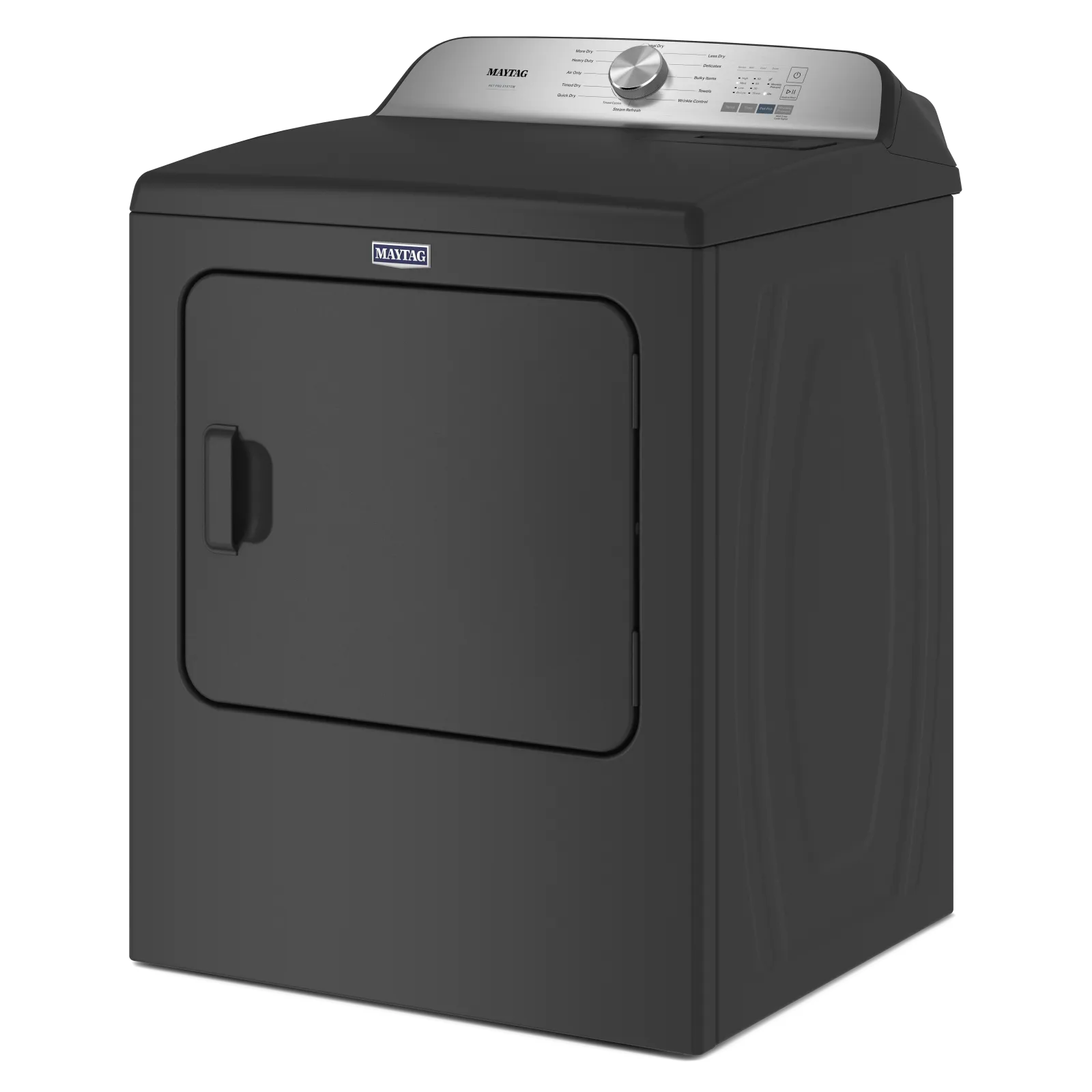 Maytag Pet Pro Top Load Gas Dryer - 7.0 cu. ft. MGD6500MBK - Volcano Black