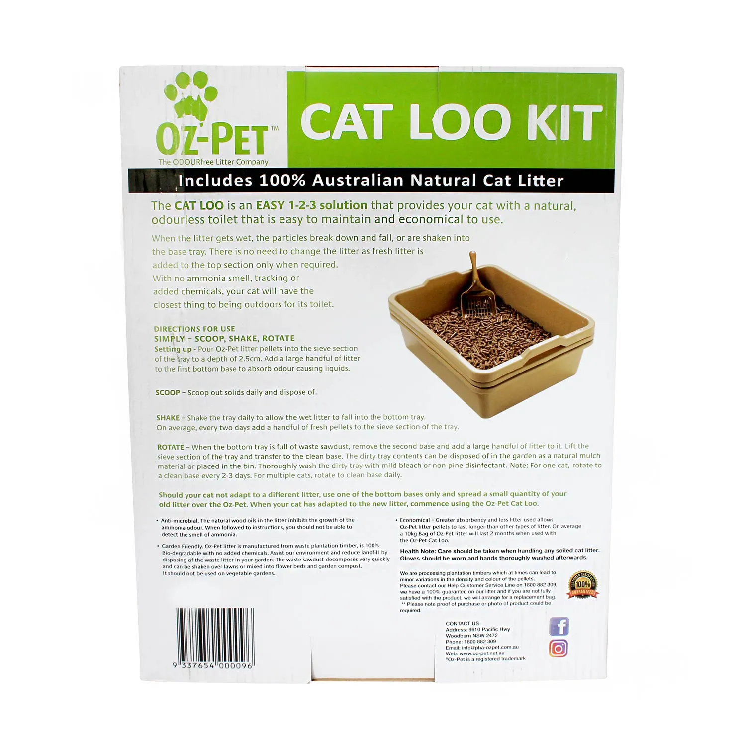 Oz-Pet Cat Loo Litter Tray Kit