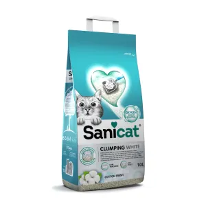 Sanicat Clumping White Cotton Fresh Cat Litter