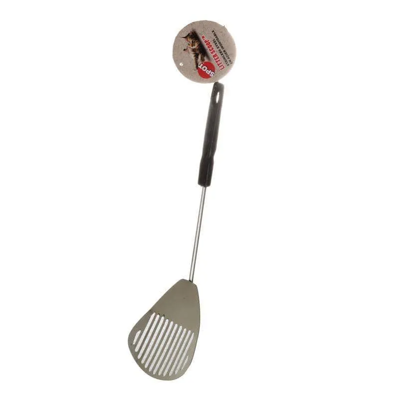 Spot Chrome Plated Litter Scoop - 14" Long x 4.25" Wide