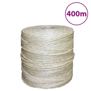 vidaXL Rope 100% Sisal 3 mm 400 m