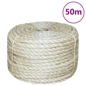 vidaXL Rope 100% Sisal 8 mm 50 m
