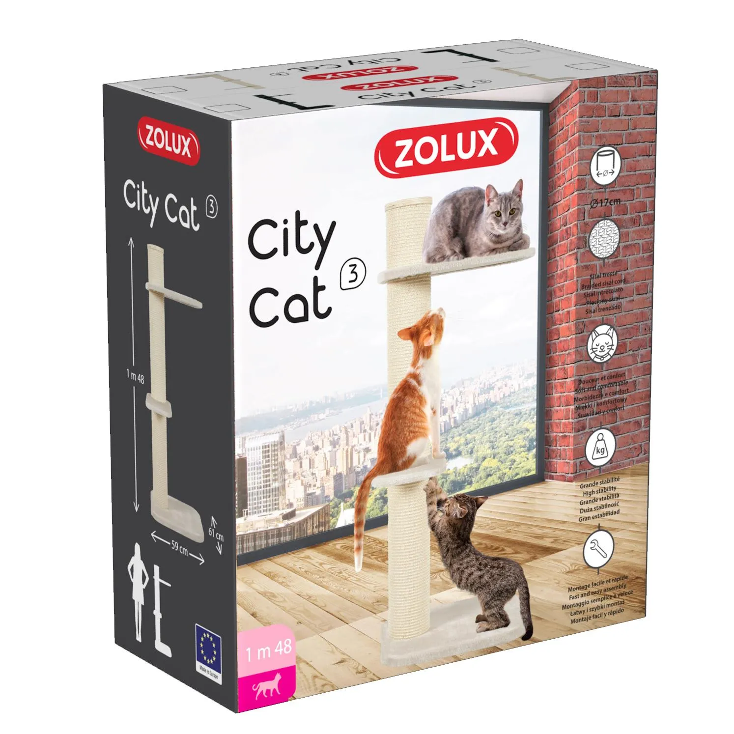 Zolux City Cat Scratcher 3 Beige